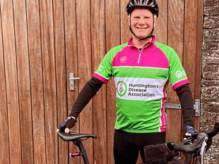 Cyclists pedalling for friend