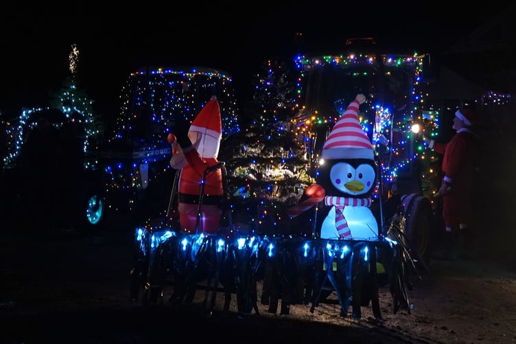Bere Alston's charity tractor run raised funds for St Luke's Hospice. Picture by Ann Parsons.