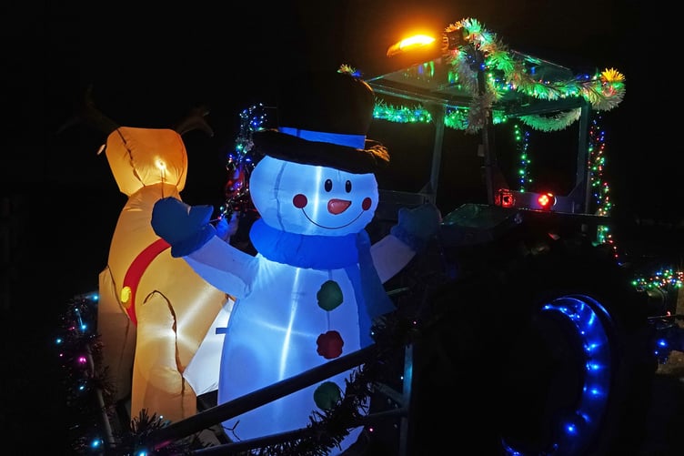 Bere Alston's charity tractor run raised funds for St Luke's Hospice. Picture by Ann Parsons.