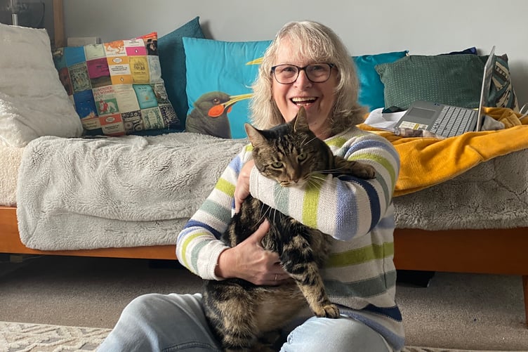 Denise Gatley is looking for a permanent home for her Cats Protection foster cat Enzo.