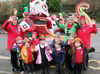 Santa drops by at schools