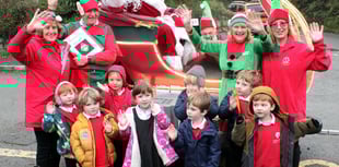 Santa drops by at schools