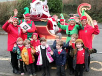 Santa drops by at schools