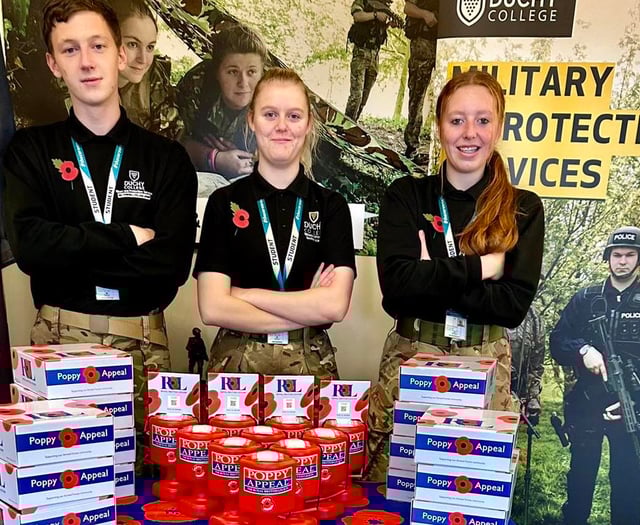 Record amount raised by Duchy College students for Poppy Appeal