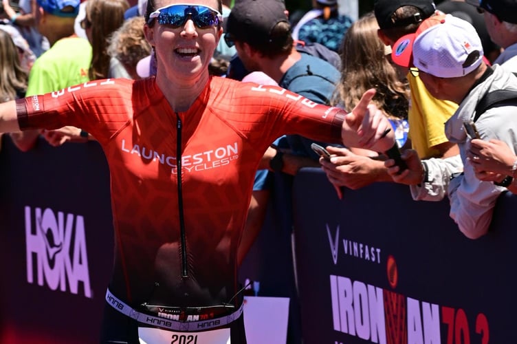 Hannah Smith ran an inspiring half marathon leg in the Ironman World Championships. 