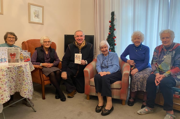 Sir Geoffrey Cox, Tavistock and Torridge MP, at Abbeyfield sheltered accommodation JPG