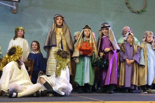 Ghostbusters star in Bere Alston Primary's Nativity