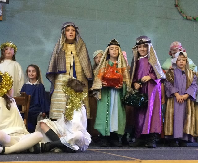 Ghostbusters star in Bere Alston Primary's Nativity