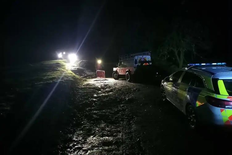 Dartmoor Search & Rescue Team were called to the scene in Burrator