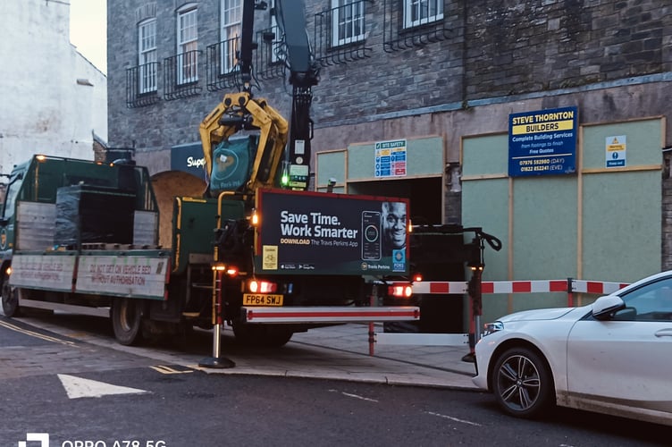 Work is continuing on transforming the former M&Co clothing shop in Tavistock into a Loungers cafe/bar.