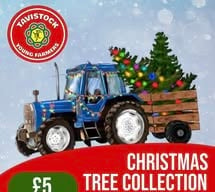 Tavistock Young Farmers collecting Christmas trees