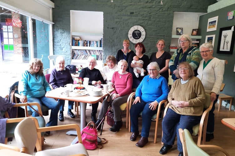Volunteers in TASS cafe in the outer Tavistock Pannier Market is a good meeting place.