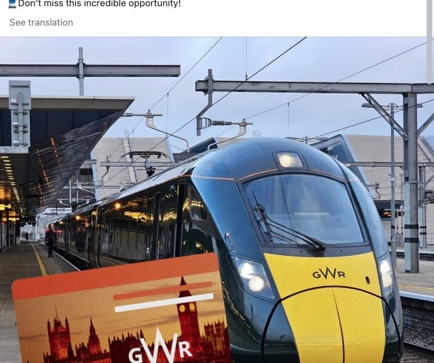 GWR warns fake GWR rail ticket offer is a scam
