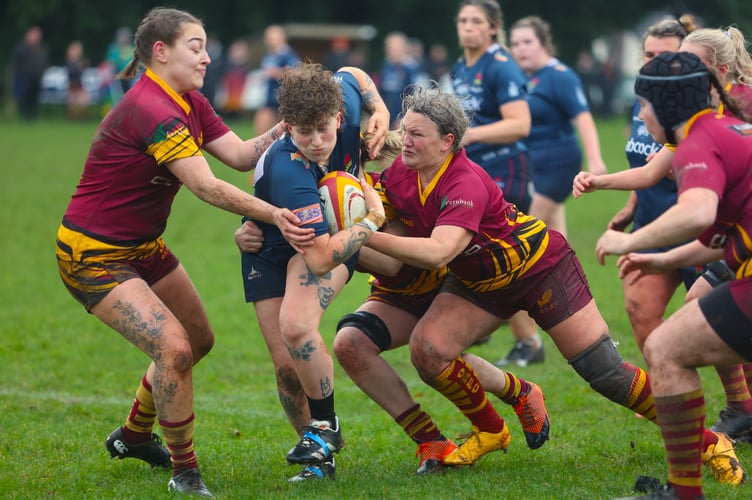 Fierce action between Okehampton and Devonport ladies