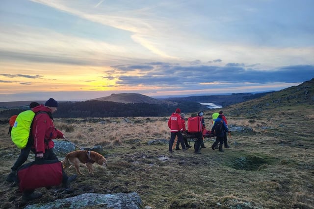 Walker hurt by dog rescued by volunteers