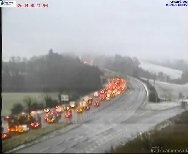 Snow closure for the A380 ahead of rush hour