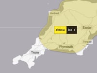 Met Office yellow warning for ice on untreated stretches 