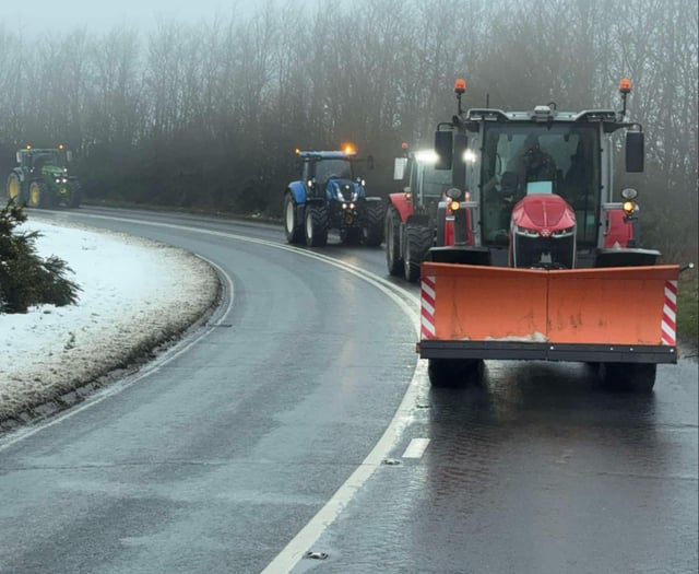 Farmers stage A30 tractor protest