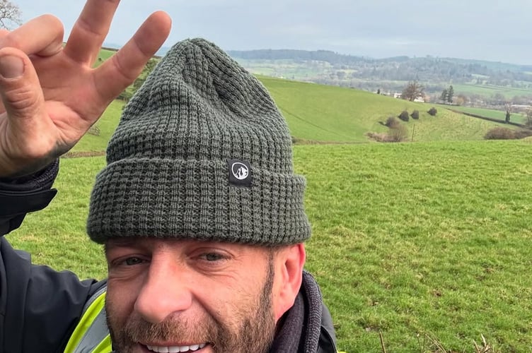 Perry Scopes has raised over £15,000 for charity through his ambitious shopping trolley hike.