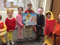 Winnie the Pooh at school