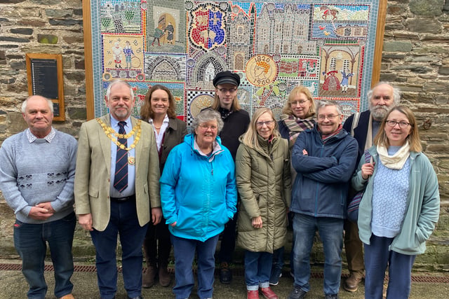 Community mosaic repaired