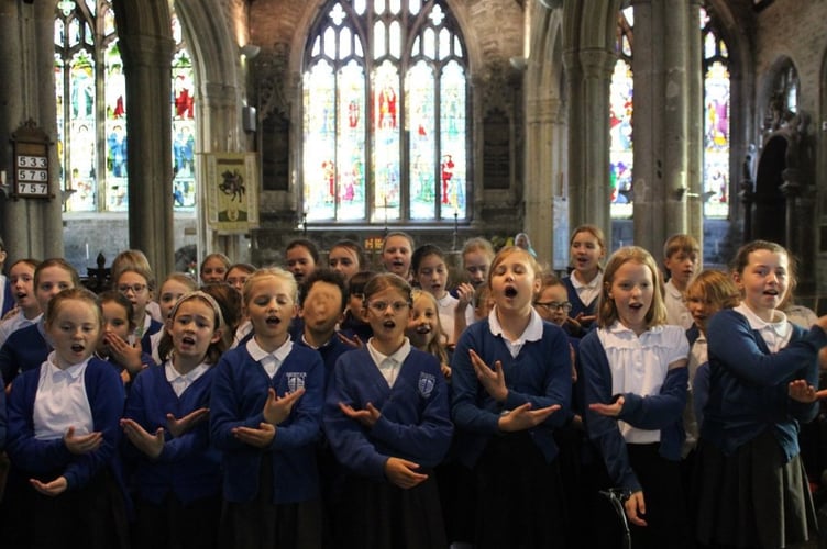 Tavistock Primary School choir will be performing in St Eustachius' Church with the Marazion Apollo Male Voice Choir on Friday, February 14.