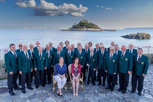 Marazion Apollo Male Voice Choir which is coming to Tavistock to perform with Tavistock Primary School Choir.