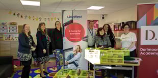 Food boxes given out at Okehampton Primary School