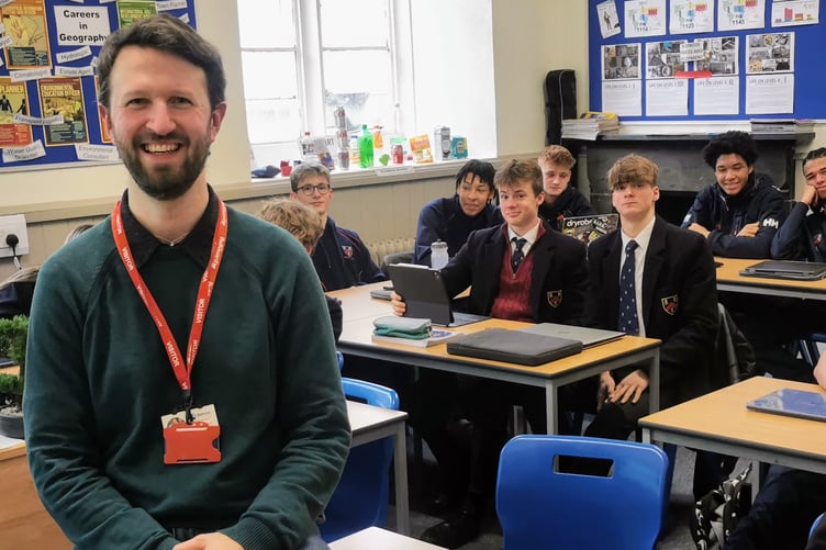 Brett Kinsman-Daw gives an insight into running a business to Mount Kelly College A-level students.