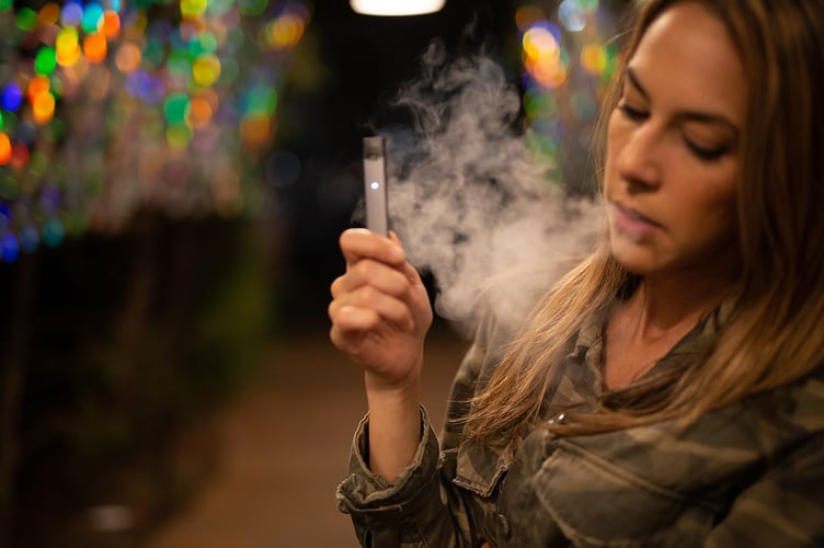 It is hoped the ban will curb the rise of young people taking up vaping. 