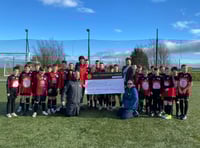 Big donation for all-weather pitch for young Hatherleigh footballers