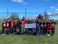 Big donation for all-weather pitch for young Hatherleigh footballers