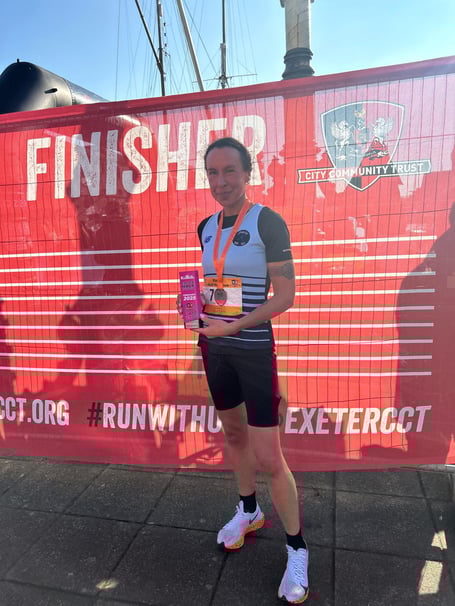 Holly Fitzgerald collects her trophy