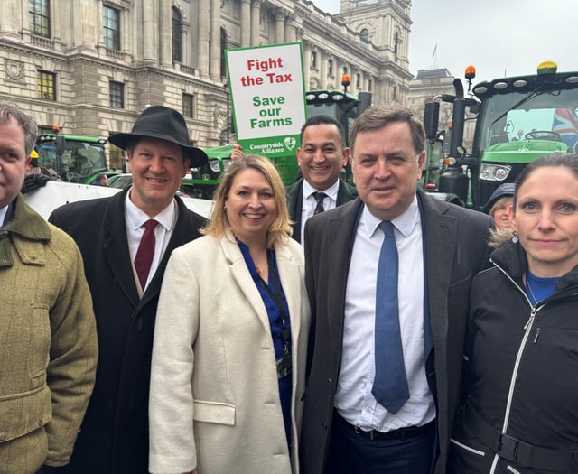 Mel Stride campaigns against farm tax at Westminster