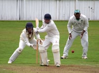 Hatherleigh CC captain passing on the baton