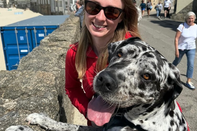 Dr Katelin Goodbourn and surgery practice favourite Boo, her pet.