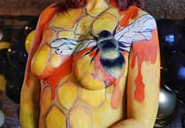 Body artist marks ten years of fundraising with special challenge