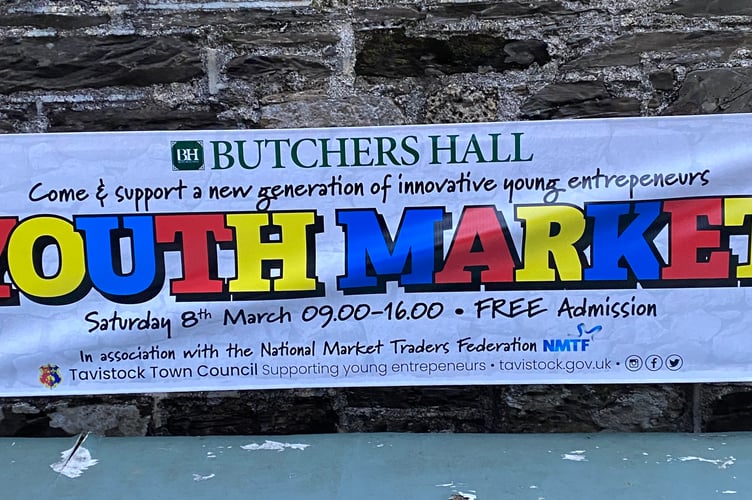 The first youth market in Tavistock is launched in the town's pannier market on Saturday, March 8.