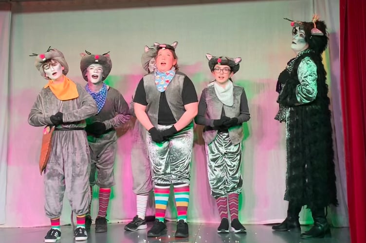 In chorus, music was part of the show