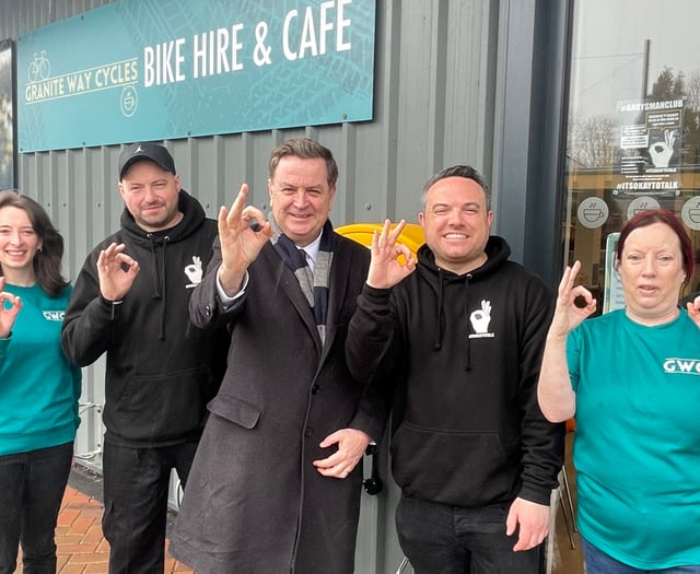 MP visits Andy's Man Club in Okehampton