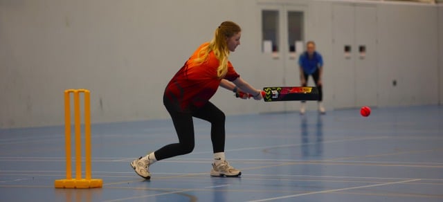Moorland Maidens cricket action