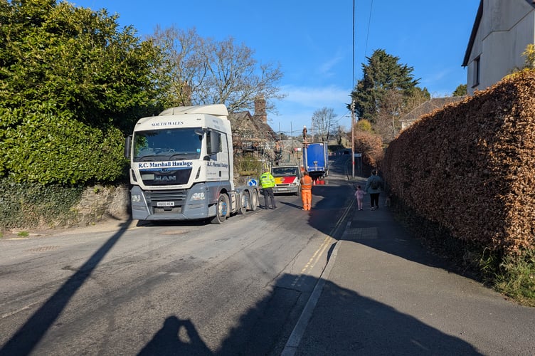 Cabin of the lorry had to be detached to allow for recovery