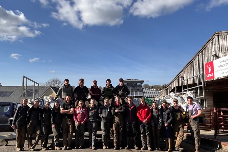 The Tavistock Young Farmers dung run team