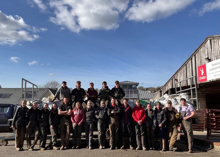 The Tavistock Young Farmers dung run team