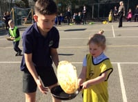 Pancake flipping race fun