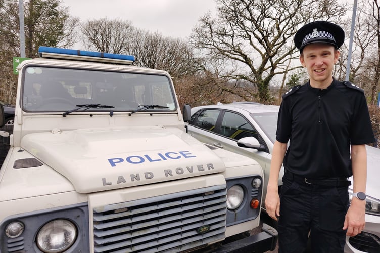 Inspector Daniel Jones leading from the front in West Devon neighbourhood policing.