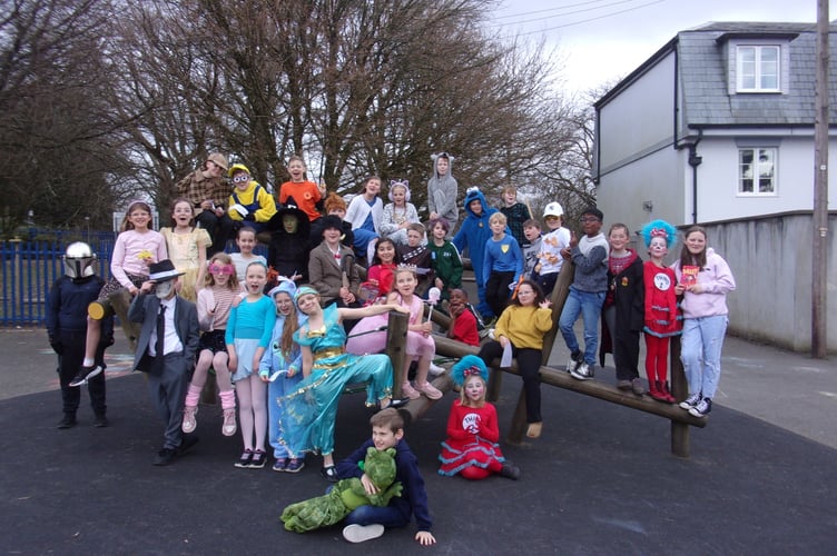 Tavistock Primary School marked World Book Day with a poetry theme. The children attended school dressed up as their favourite book character. j
