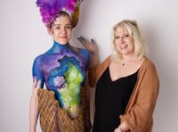 Bodypaint charity challenge success 