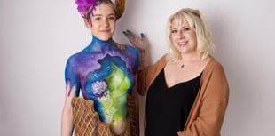 Bodypaint charity challenge success 