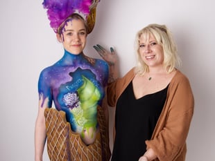 Bodypaint charity challenge success 